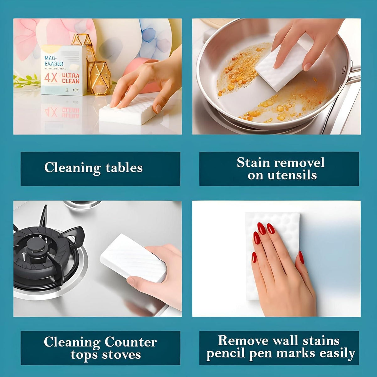 Magic Eraser Cleaning Sponge (Pack of 1 - 6 in each Box)