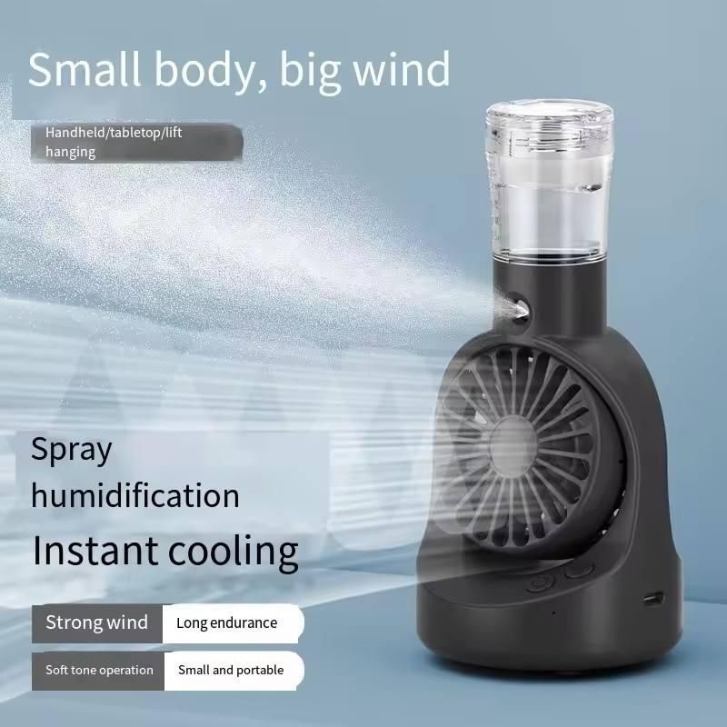 Portable Rechargeable Handheld Spray Cooling Fan